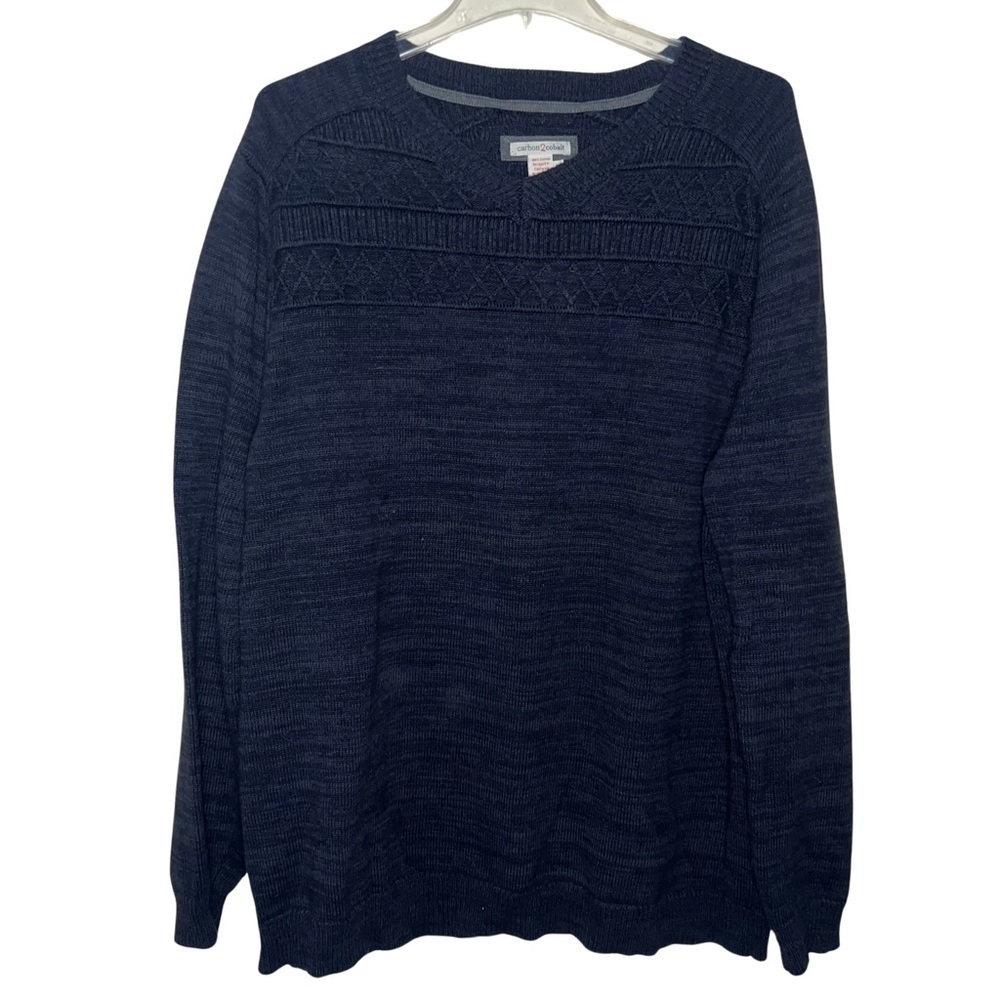 Carbon2cobalt Sweater Cotton Men’s Navy Blue Size XL